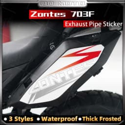 For Zontes 703F 703 F zontes 703f 2024 Adventure Motorcycle Exhaust Pipe Frosted Sticker Decorative Protection Waterproof Decal