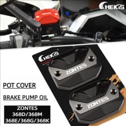 Chekis Is Suitable for Zontes 368g 368E 368K 368D 368m 501g Motorcycle Modification Parts, Brake Master Cylinder Cover, Aluminum Alloy Oil Tank Cover, Hydraulic Oil Tank Decorative Cover