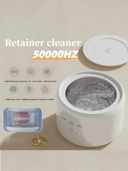 Mini Electric Braces Box Cleaning Box Multifunction Invisible Retainer Denture Clean Machine Jewelry Orthodontic Cleaner