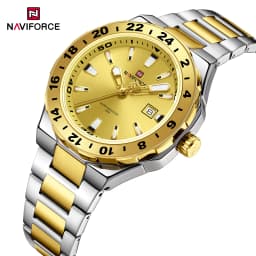 NAVIFORCE  Luxury Sports Quartz Clock Luminous Calendar Watches for Man Stainless Steel Waterproof Wristwatch Relogio Masculino