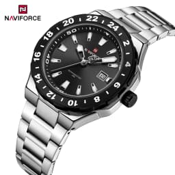 NAVIFORCE  Luxury Sports Quartz Clock Luminous Calendar Watches for Man Stainless Steel Waterproof Wristwatch Relogio Masculino