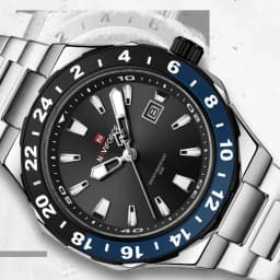 NAVIFORCE  Luxury Sports Quartz Clock Luminous Calendar Watches for Man Stainless Steel Waterproof Wristwatch Relogio Masculino