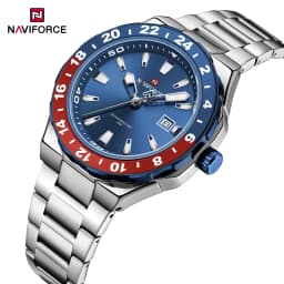 NAVIFORCE  Luxury Sports Quartz Clock Luminous Calendar Watches for Man Stainless Steel Waterproof Wristwatch Relogio Masculino