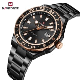 NAVIFORCE  Luxury Sports Quartz Clock Luminous Calendar Watches for Man Stainless Steel Waterproof Wristwatch Relogio Masculino