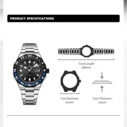 NAVIFORCE  Luxury Sports Quartz Clock Luminous Calendar Watches for Man Stainless Steel Waterproof Wristwatch Relogio Masculino