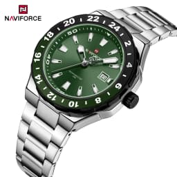 NAVIFORCE  Luxury Sports Quartz Clock Luminous Calendar Watches for Man Stainless Steel Waterproof Wristwatch Relogio Masculino