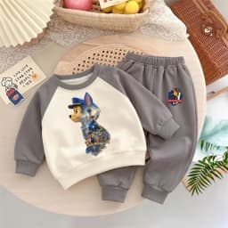 2026 Autumn New Kids Casual Sweatshirt Sets Boys Hoodies and Long Pants Two Piece Suit Children Fashion Tracksuit Sport Clothes