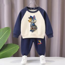 2026 Autumn New Kids Casual Sweatshirt Sets Boys Hoodies and Long Pants Two Piece Suit Children Fashion Tracksuit Sport Clothes