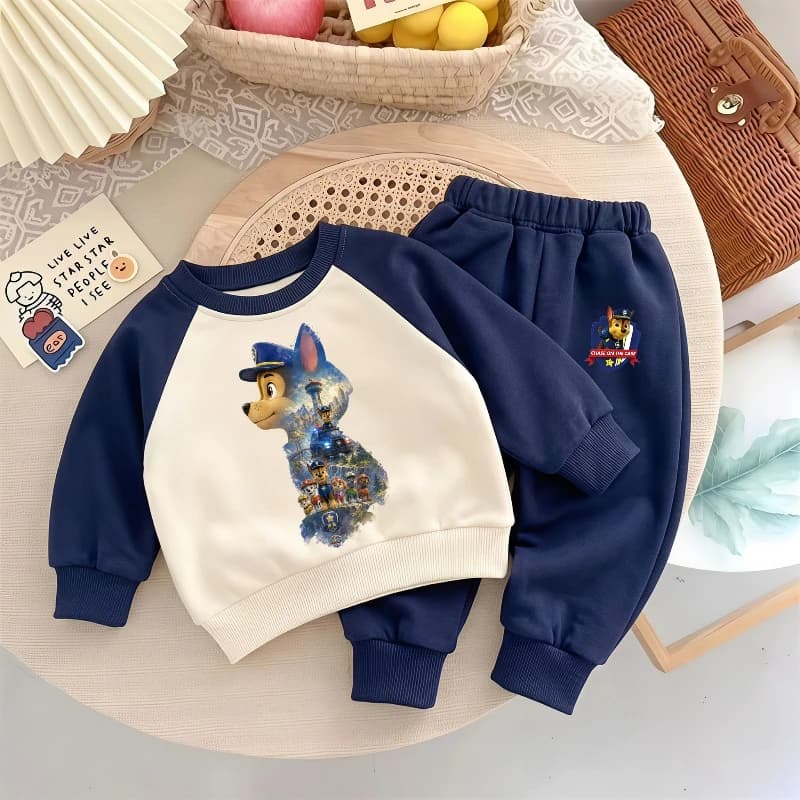 2026 Autumn New Kids Casual Sweatshirt Sets Boys Hoodies and Long Pants Two Piece Suit Children Fashion Tracksuit Sport Clothes
