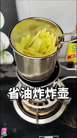 Stainless Steel Deep Fryer With Frying Basket Multifunctional Small Pot Kitchen Specific Frying Chicken And Other Cooking Tools