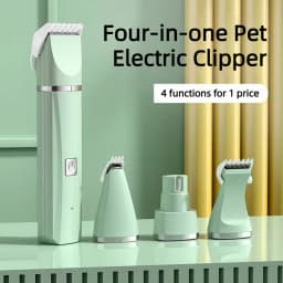 New 4-in-1 Electric Pet Multi Functional Hair Clipper Shaver Set Dog Hair Clipper Rechargeable Beauty Tool Pet Cat Supplies
