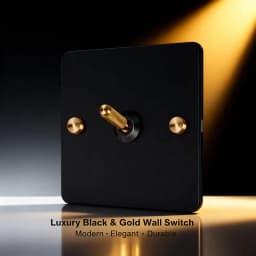 YINKA Stainless Steel Light Switch with Copper Toggle, Durable Modern Metal Wall Switch for Home, Single/Double/Triple Options