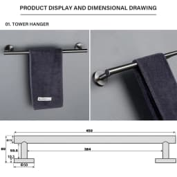 Bagnolux Stainless Steel Gunmeatal Black Brushed Gold Hanger Hook Towel Bar Set Paper Holder Bathroom Accessories