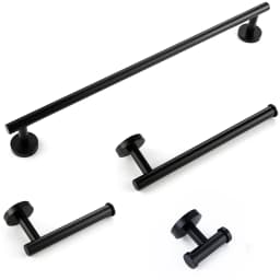 Bagnolux Stainless Steel Gunmeatal Black Brushed Gold Hanger Hook Towel Bar Set Paper Holder Bathroom Accessories