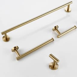 Bagnolux Stainless Steel Gunmeatal Black Brushed Gold Hanger Hook Towel Bar Set Paper Holder Bathroom Accessories
