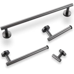 Bagnolux Stainless Steel Gunmeatal Black Brushed Gold Hanger Hook Towel Bar Set Paper Holder Bathroom Accessories