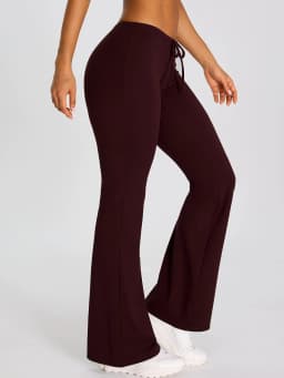 High Waist Flared Pant Hip Lifting Yoga Fitness Exercise Elastic Bell Bottom Pants Women Casual Outdoor Running Yoga Leggings