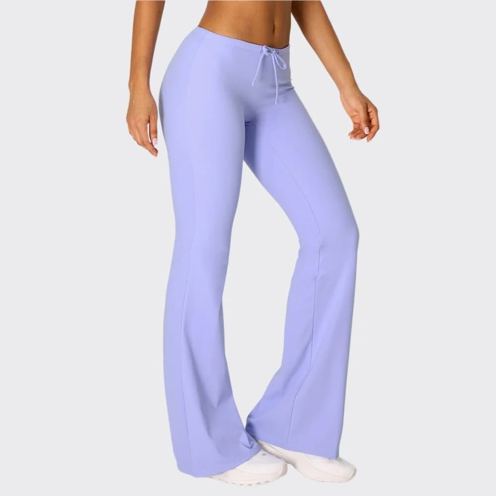 High Waist Flared Pant Hip Lifting Yoga Fitness Exercise Elastic Bell Bottom Pants Women Casual Outdoor Running Yoga Leggings