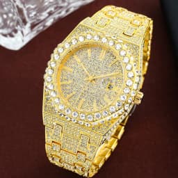 2026 Luxury Diamond Men's Watch High Quality Hip Hop Men's Quartz Watch Ice Sensation Men's Watch