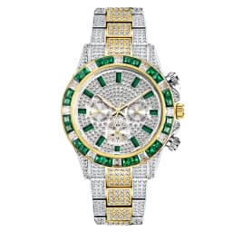 MISSFOX Blingbling Wristwatch For Men Luxury Colour Diamond Calendar Quartz Watch Hip Hop Fashion Waterproof Man Clock Hot Sale