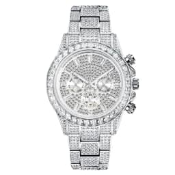 MISSFOX Blingbling Wristwatch For Men Luxury Colour Diamond Calendar Quartz Watch Hip Hop Fashion Waterproof Man Clock Hot Sale