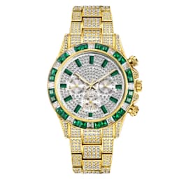 MISSFOX Blingbling Wristwatch For Men Luxury Colour Diamond Calendar Quartz Watch Hip Hop Fashion Waterproof Man Clock Hot Sale
