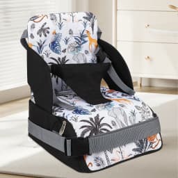 Portable Baby Booster Seat Diaper Bag Travel Toddler Convenient Cushion Kid Chair Washable Straps Safety Buckle Muti-functional