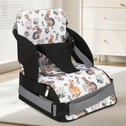 Portable Baby Booster Seat Diaper Bag Travel Toddler Convenient Cushion Kid Chair Washable Straps Safety Buckle Muti-functional
