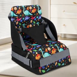 Portable Baby Booster Seat Diaper Bag Travel Toddler Convenient Cushion Kid Chair Washable Straps Safety Buckle Muti-functional