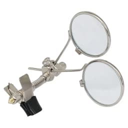 Magnifying Glass for Watch Repair 10X Double Lenses Stainless Steel Clip Magnifier Rotatable Diameter 25mm Monocular Magnifier