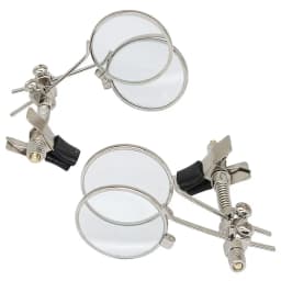 Magnifying Glass for Watch Repair 10X Double Lenses Stainless Steel Clip Magnifier Rotatable Diameter 25mm Monocular Magnifier