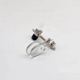 Magnifying Glass for Watch Repair 10X Double Lenses Stainless Steel Clip Magnifier Rotatable Diameter 25mm Monocular Magnifier