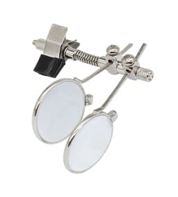 Magnifying Glass for Watch Repair 10X Double Lenses Stainless Steel Clip Magnifier Rotatable Diameter 25mm Monocular Magnifier