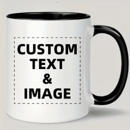 Custom Photo and Text Coffee Mug - Personalized Tea Cup Mugs for Valentine's Day, Christmas Gift