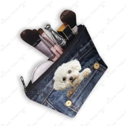 Funny Pocket Dog Cosmetic Cases Pet Dachshund Bulldog Yorkshire Dogs Women Makeup Bag Zipper Pouch Lipstick Small Pouch Gift