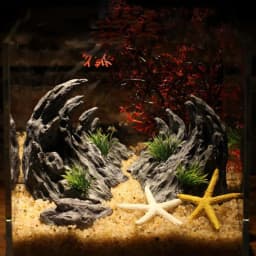 Resin Aquarium Decoration Fish Tank Simulated Canyon Ornament Acuario Rocks for Aquarium Fish Decor 2pcs