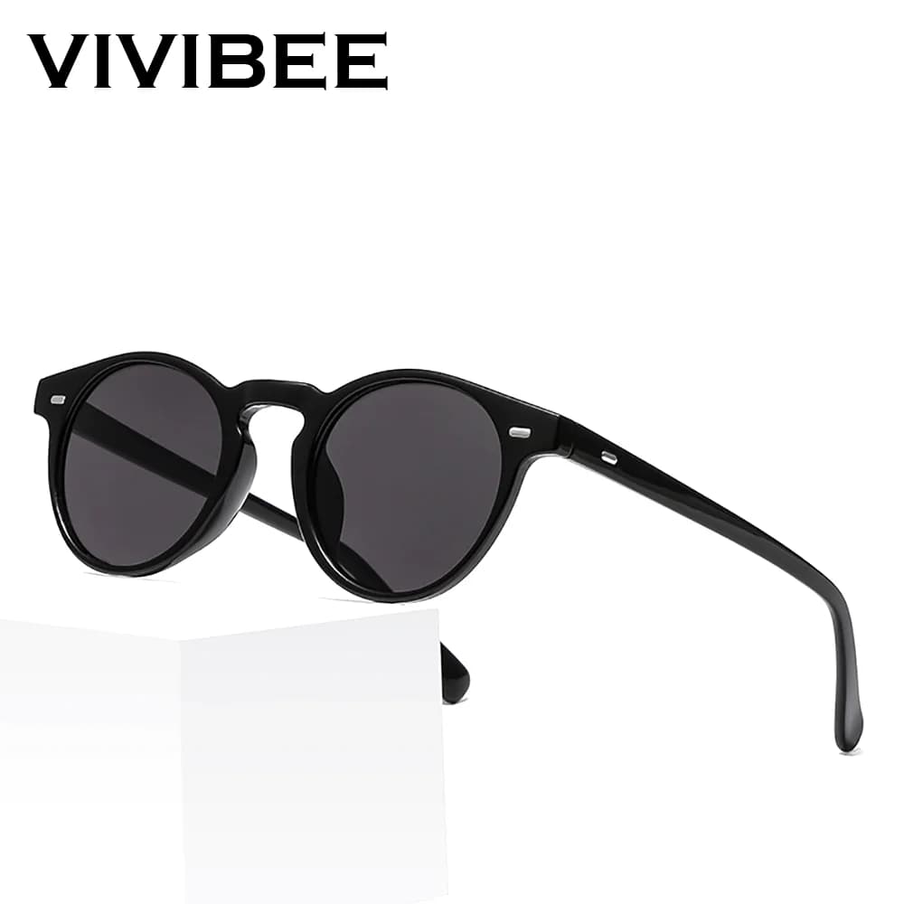 VIVIBEE Retro Men Square Sunglasses Vintage UV400 Leopard Frame Women 2026 Anti Glare Brand Designer Summer Eyeglasses