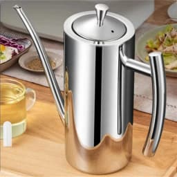304 Stainless Steel Oil Pot Kitchen Oil Tank Sauce Vinegar Drip-Proof Dust-Proof Oil Storage Container To Store Kitchen Tools
