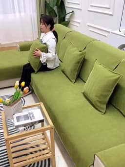 Chenille Textures Sofa Cover Universal Non-Slip Couch Cover Towel Sofa Protective Mats For Living Room Decoration Sofa Cushion