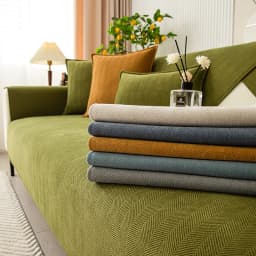 Chenille Textures Sofa Cover Universal Non-Slip Couch Cover Towel Sofa Protective Mats For Living Room Decoration Sofa Cushion