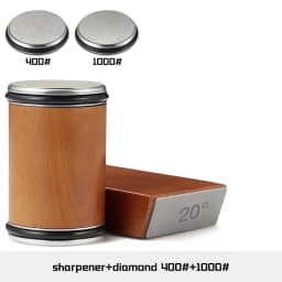 Rolling Knife Sharpener Magnetic Knife Holder Diamond Sharpening Stone with 15 and 20 Degrees Angle Roller Kitchen Accessory Set