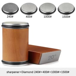 Rolling Knife Sharpener Magnetic Knife Holder Diamond Sharpening Stone with 15 and 20 Degrees Angle Roller Kitchen Accessory Set