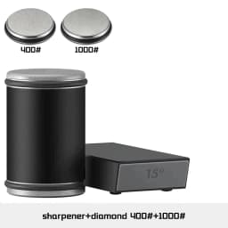 Rolling Knife Sharpener Magnetic Knife Holder Diamond Sharpening Stone with 15 and 20 Degrees Angle Roller Kitchen Accessory Set