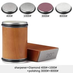 Rolling Knife Sharpener Magnetic Knife Holder Diamond Sharpening Stone with 15 and 20 Degrees Angle Roller Kitchen Accessory Set