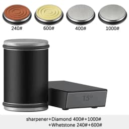 Rolling Knife Sharpener Magnetic Knife Holder Diamond Sharpening Stone with 15 and 20 Degrees Angle Roller Kitchen Accessory Set