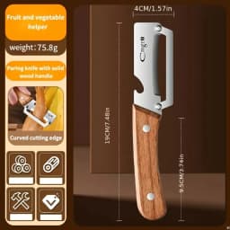 Multi-functional peeler Stainless Steel Vegetable Peeler with Wooden or Stainless Steel Handle Potato Peeler Kitchen-Specific