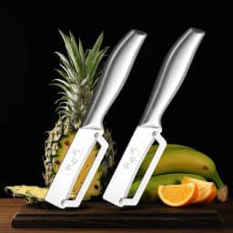 1 stainless steel peeler for peeling and slicing fruits and vegetables | durable and easy to operate