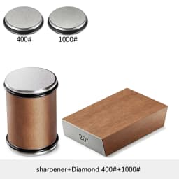 Niiruo Rolling Knife Sharpener Double Sided Diamond Sharpening Stone 15/20° Degree Magnetic Angle Roller Sharpening for Kitchen