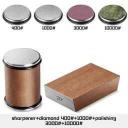 Niiruo Rolling Knife Sharpener Double Sided Diamond Sharpening Stone 15/20° Degree Magnetic Angle Roller Sharpening for Kitchen