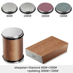 Niiruo Rolling Knife Sharpener Double Sided Diamond Sharpening Stone 15/20° Degree Magnetic Angle Roller Sharpening for Kitchen